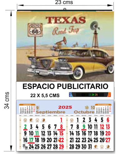 CALENDARIO CON TERMOMETRO