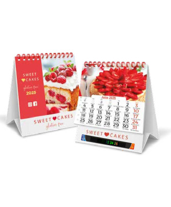 calendario de mesa pequeño personalizado con termometro