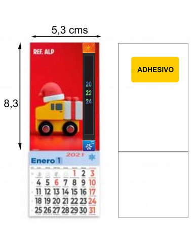 CALENDARIO DE NEVERA