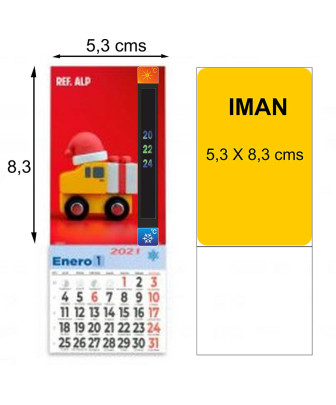 calendario con iman personalizado y termometro